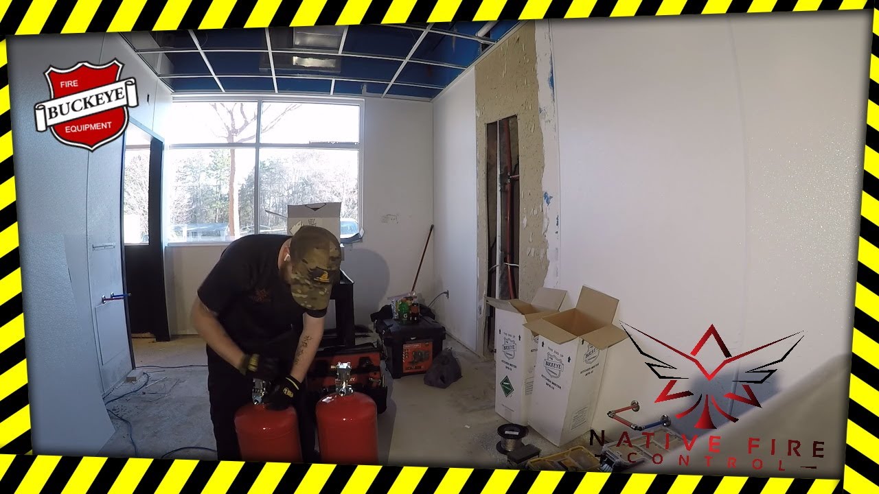 Kitchen Fire Suppression system install #3