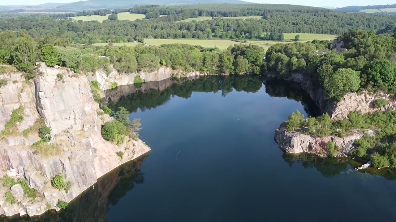 Kemnay Quarry, Aberdeenshire, Scotland - Drone Footage
