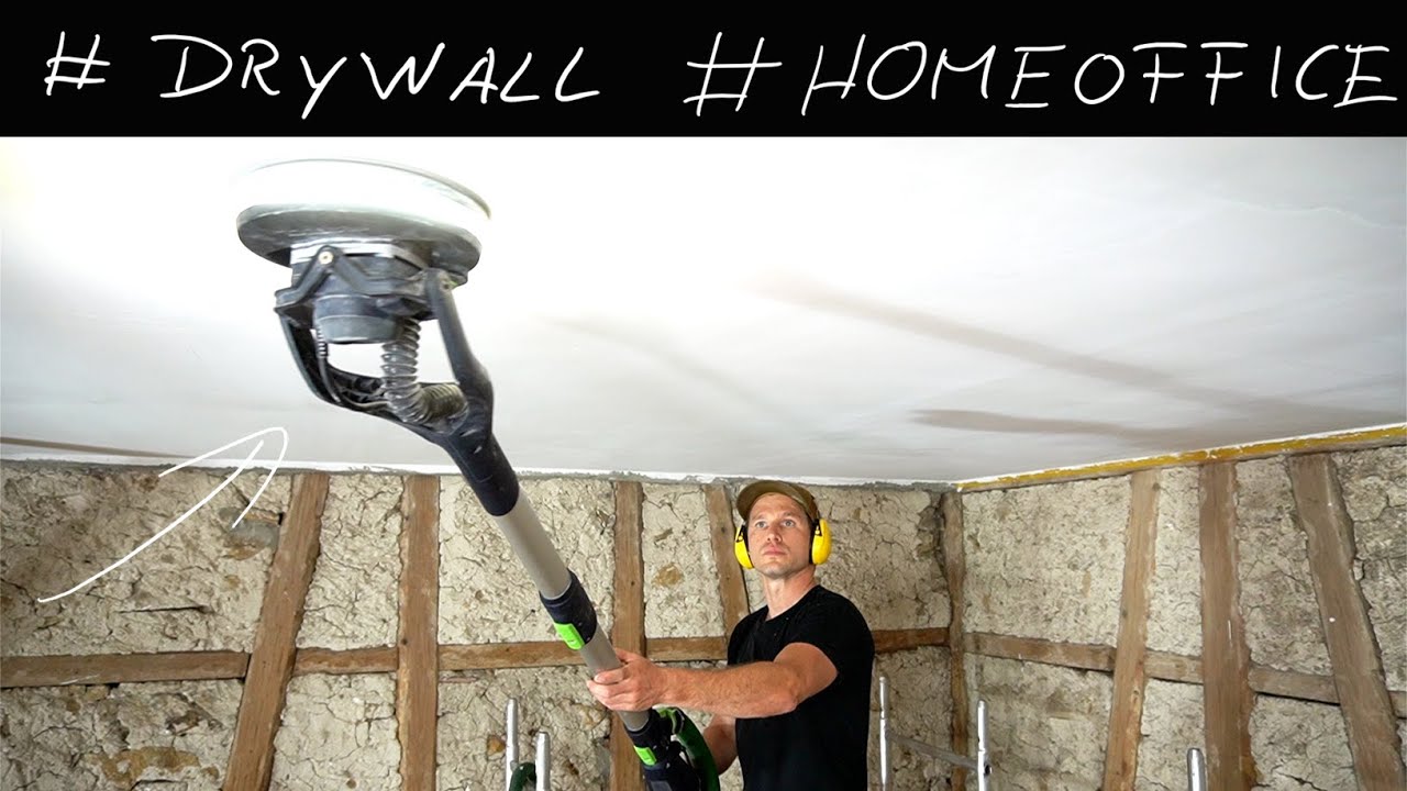 DRYWALL CEILING for my Woodworking Shop | SHOP BUILD episode4