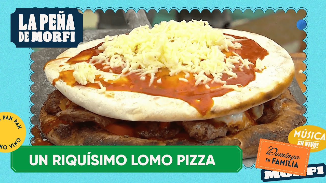 ¡Receta de un LOMO PIZZA INCREÍBLE! | #LAPEÑADEMORFI
