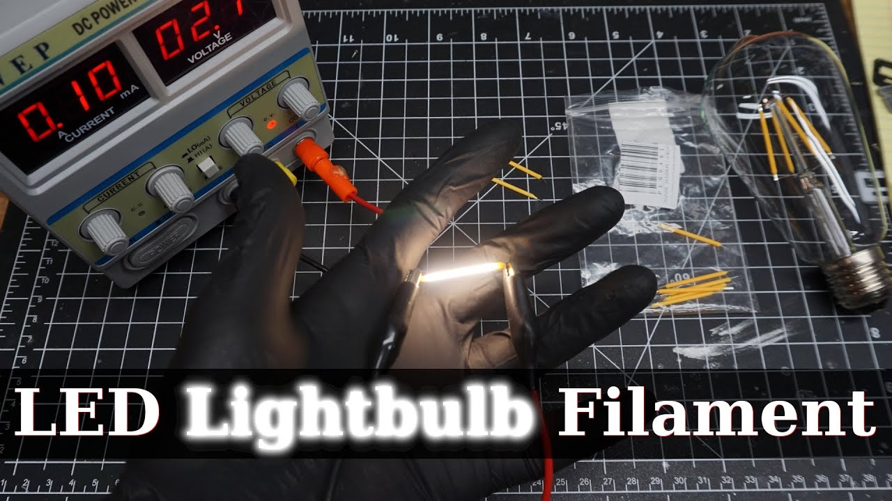 LED Light Bulb Filament (3v): Make Your Low Voltage Projects GLOW (ComM)