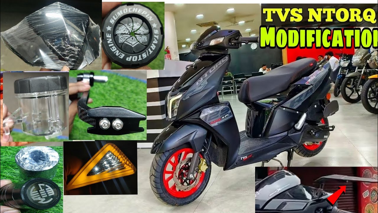 TVS NTorq 125 modification| All accessories for NTorq 125 | All India delivery