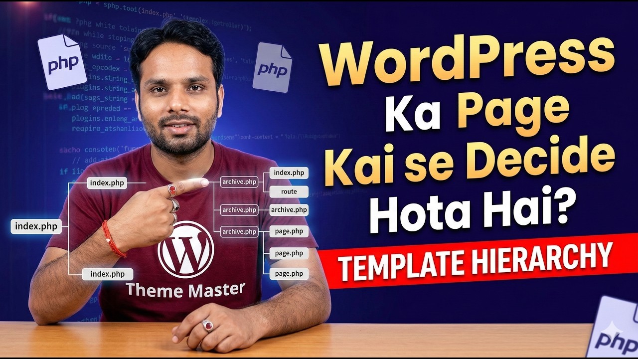 How WordPress Chooses Template Files | Template Hierarchy Explained (Beginner to Advanced) #coding