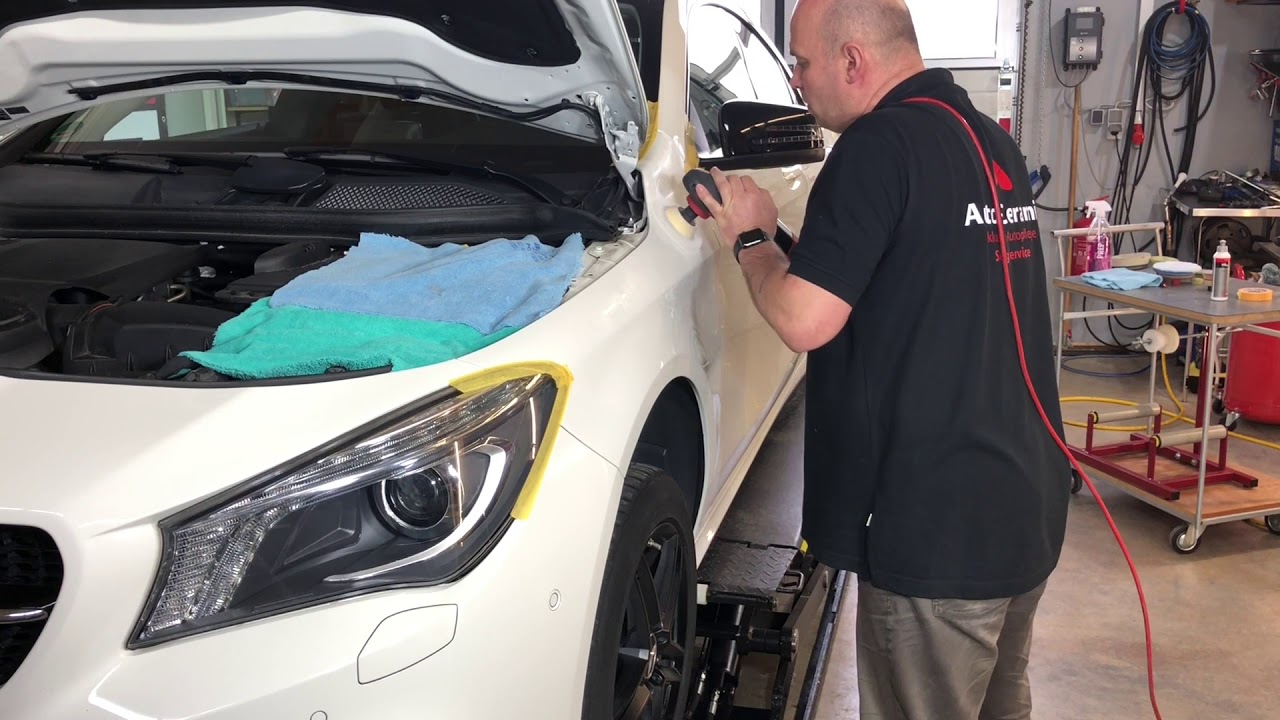 Langzeitversiegelung mit Gyeon quartz am Mercedes Benz CLA 180