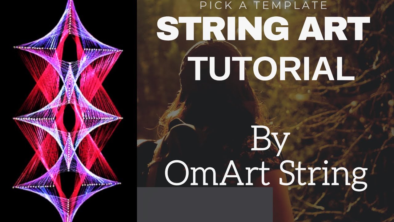 String Art How to make flow wall decor MANDALA/Diy
