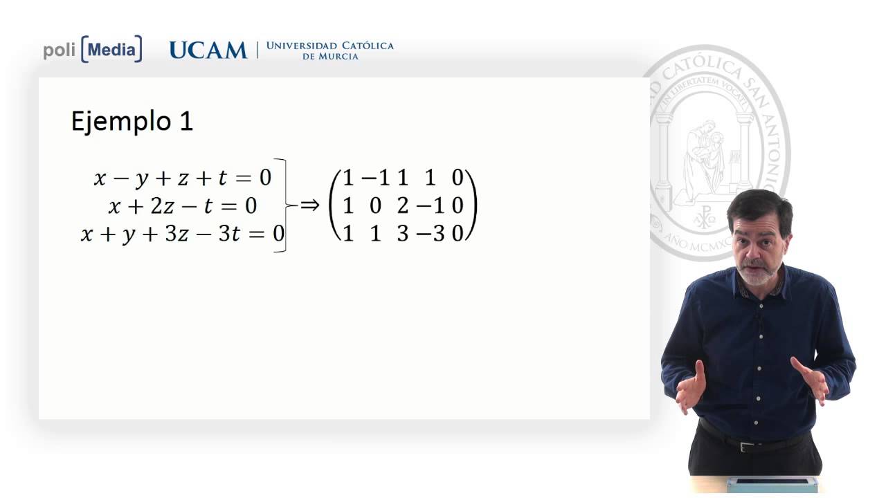 &Aacute;lgebra Lineal - N&uacute;cleo de una aplicaci&oacute;n lineal, ejemplo 1 - Jes&uacute;s Soto
