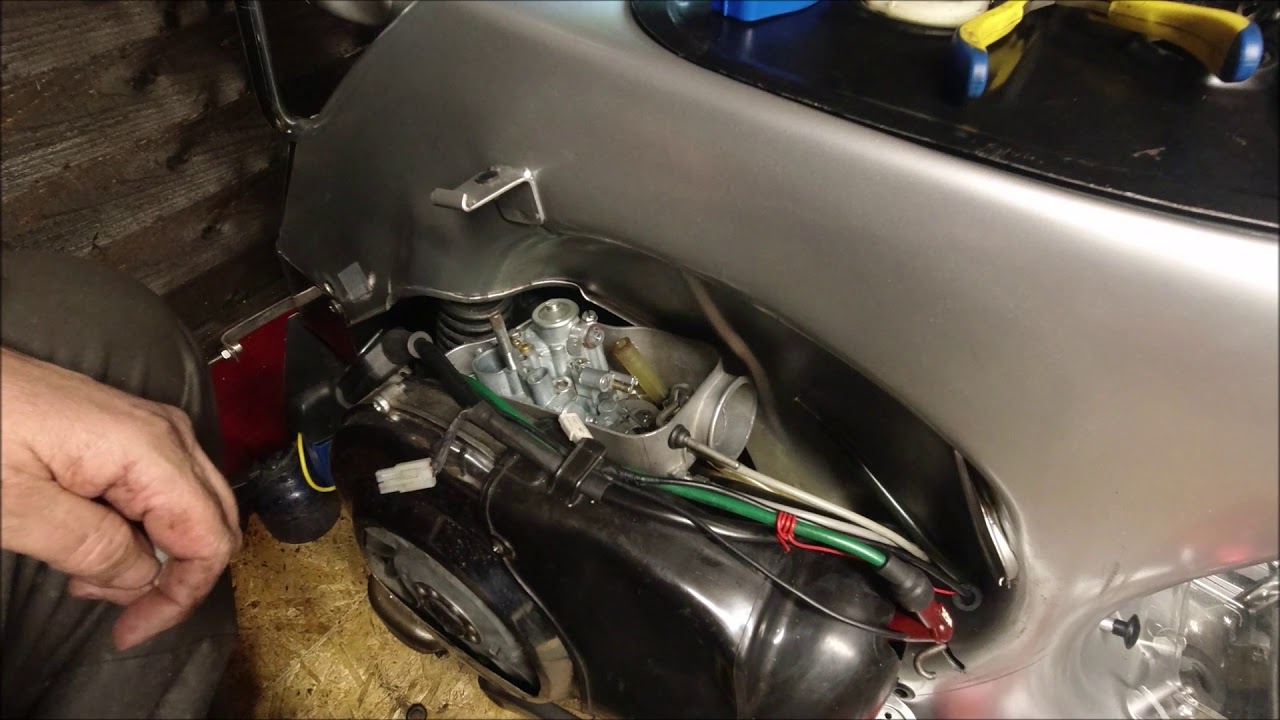 Vespa PX200 EFL petrol tap tank and pipes fitted