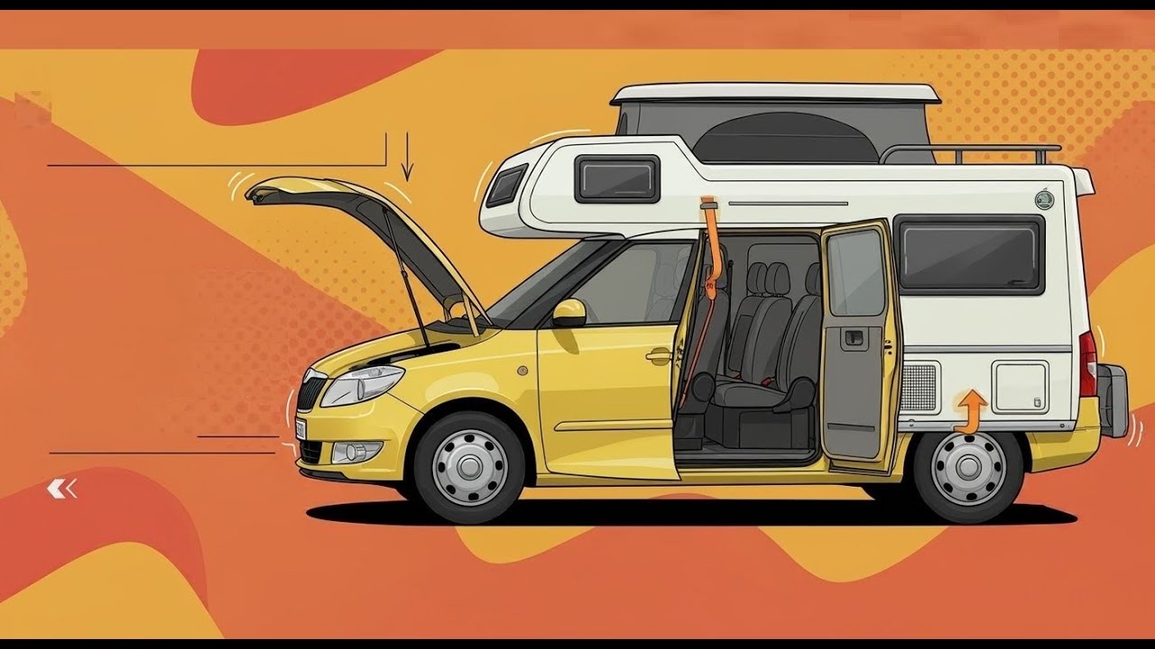 Skoda Fabia II Camper / Folding with one hand