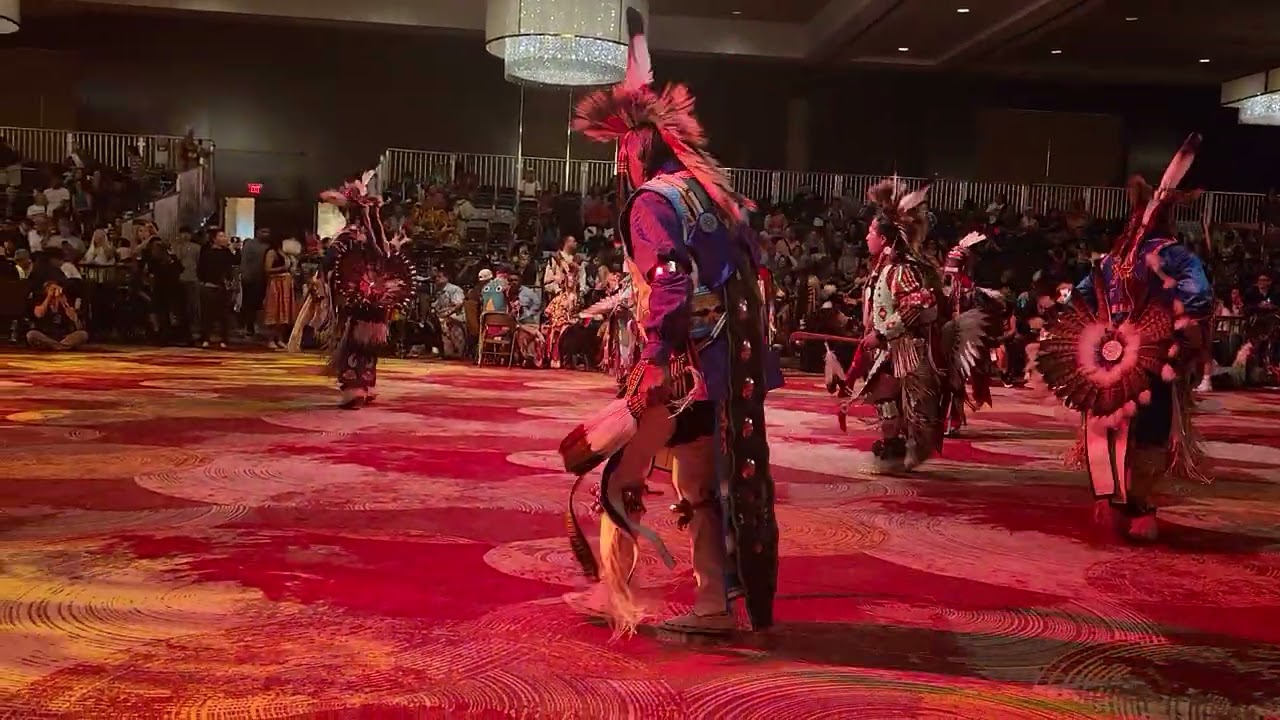 Golden age Mens' Northern Traditional- Descendants/ Seminole fair Pow-wow 2022/ Hollywood, FL