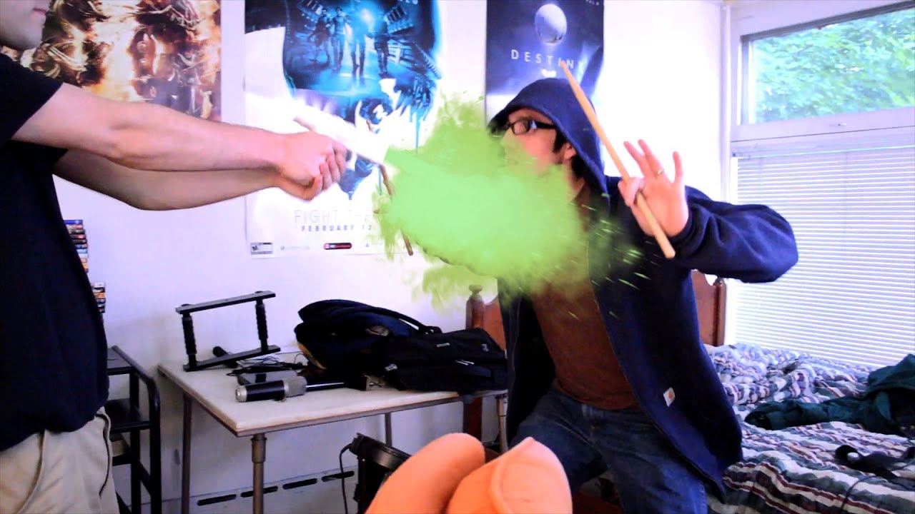 Live action video game mash up