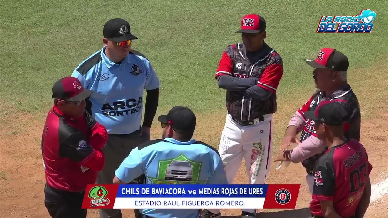 LIGA DE BEISBOL DEL RIO SONORA | TEMPORADA 2025 | Chiltepineros de Baviacora vs Medias Rojas de Ures