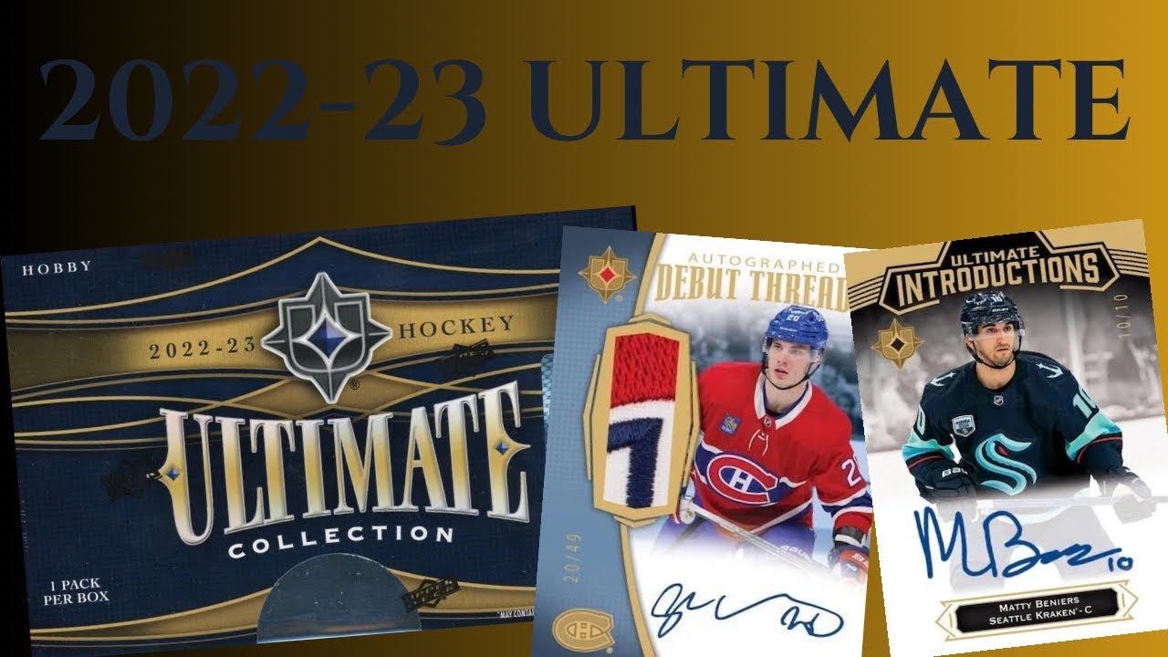 I KNEW THIS BOX WOULD BE GOOD!!! | [2] 2022-23 Ultimate Collection Hockey Hobby Box Opening