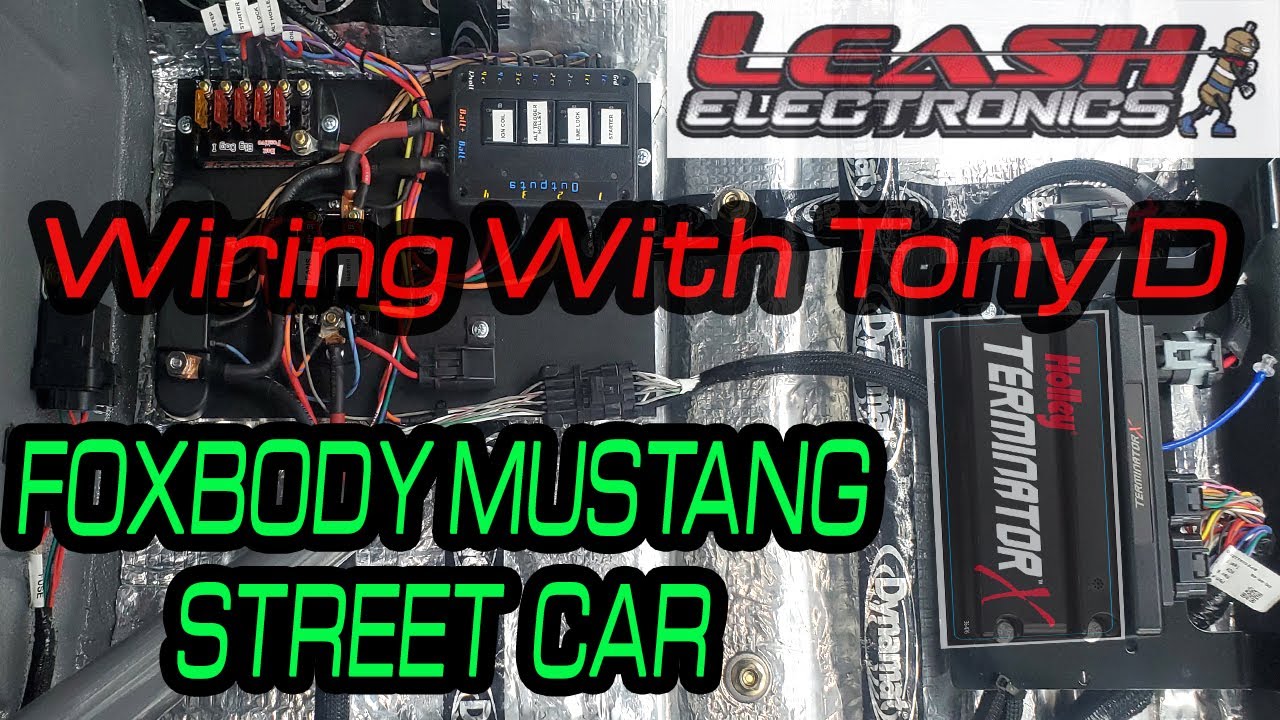 Holley Terminator X With Leash Electronics Custom  DIY Wiring Foxbody Mustang STREET CAR Tips & Trix
