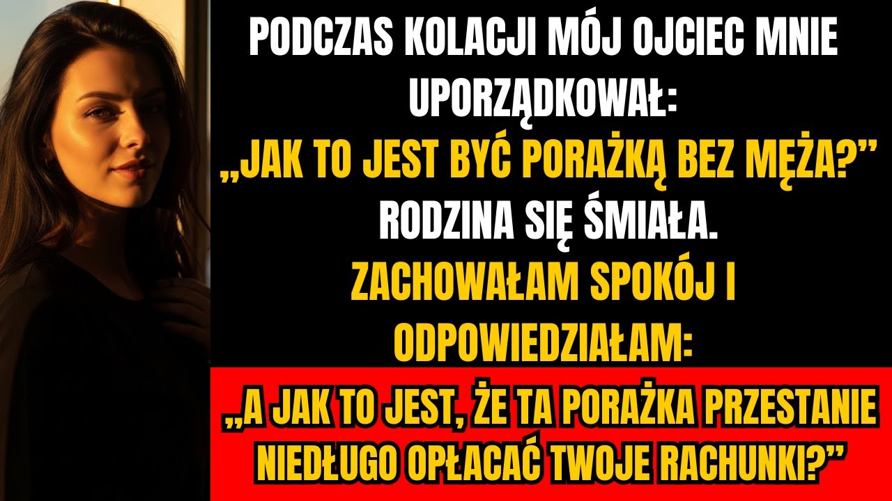 Ojciec wyśmiał mnie przy kolacji: „Nigdy nie osiągniesz sukcesu” — więc zmieniłam wszystko.