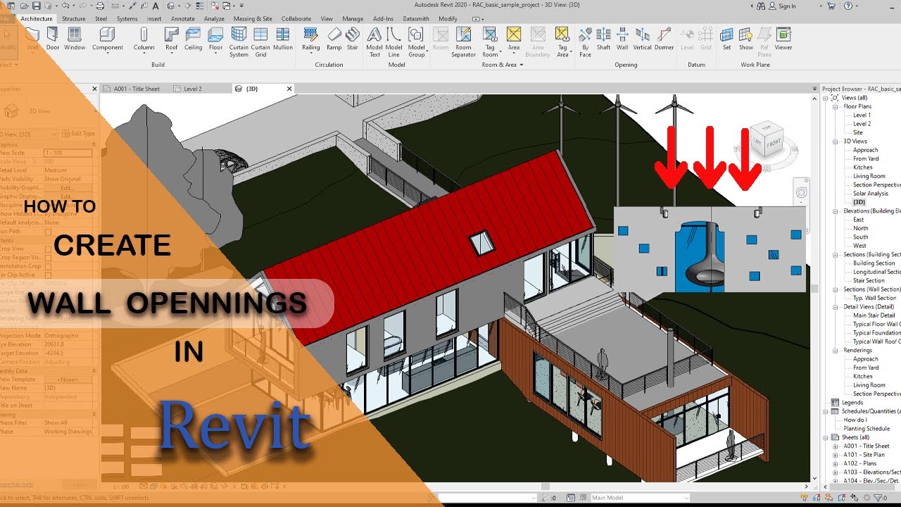 how to create and design wall openings in Revit @Archicrest_studios