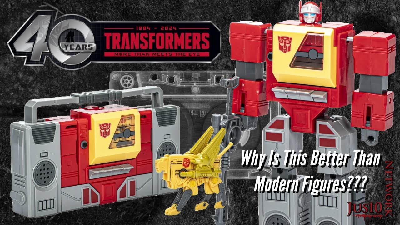 TRANSFORMERS Retro 40th Anniversary Autobot Blaster & Steeljaw Reissue Review