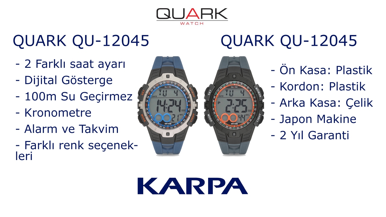 Sağlam ve şık: QUARK QU-12045 - KARPA Video Kılavuz ve Saat İncelemeleri #2