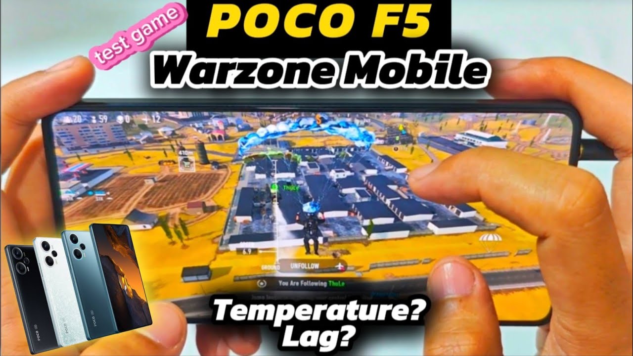 POCO F5 Test Game COD Warzone Mobile Medium Graphics Lag? Temperature? Battery Drain? | Full Handcam
