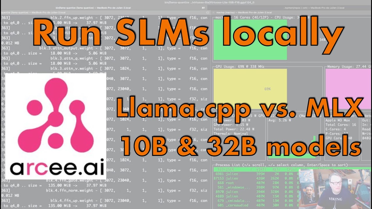 Run SLMs locally: Llama.cpp vs. MLX with 10B and 32B Arcee models