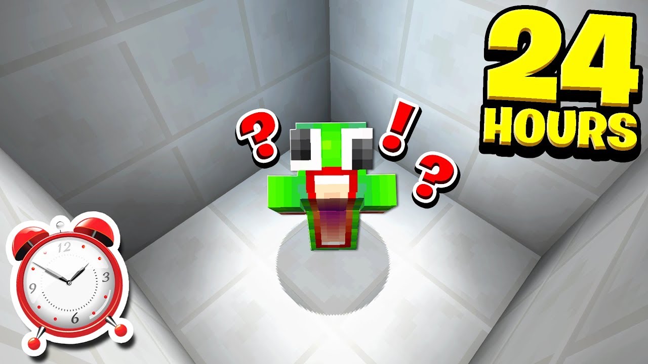STUCK IN THIS MINECRAFT ROOM FOR 24 HOURS...
