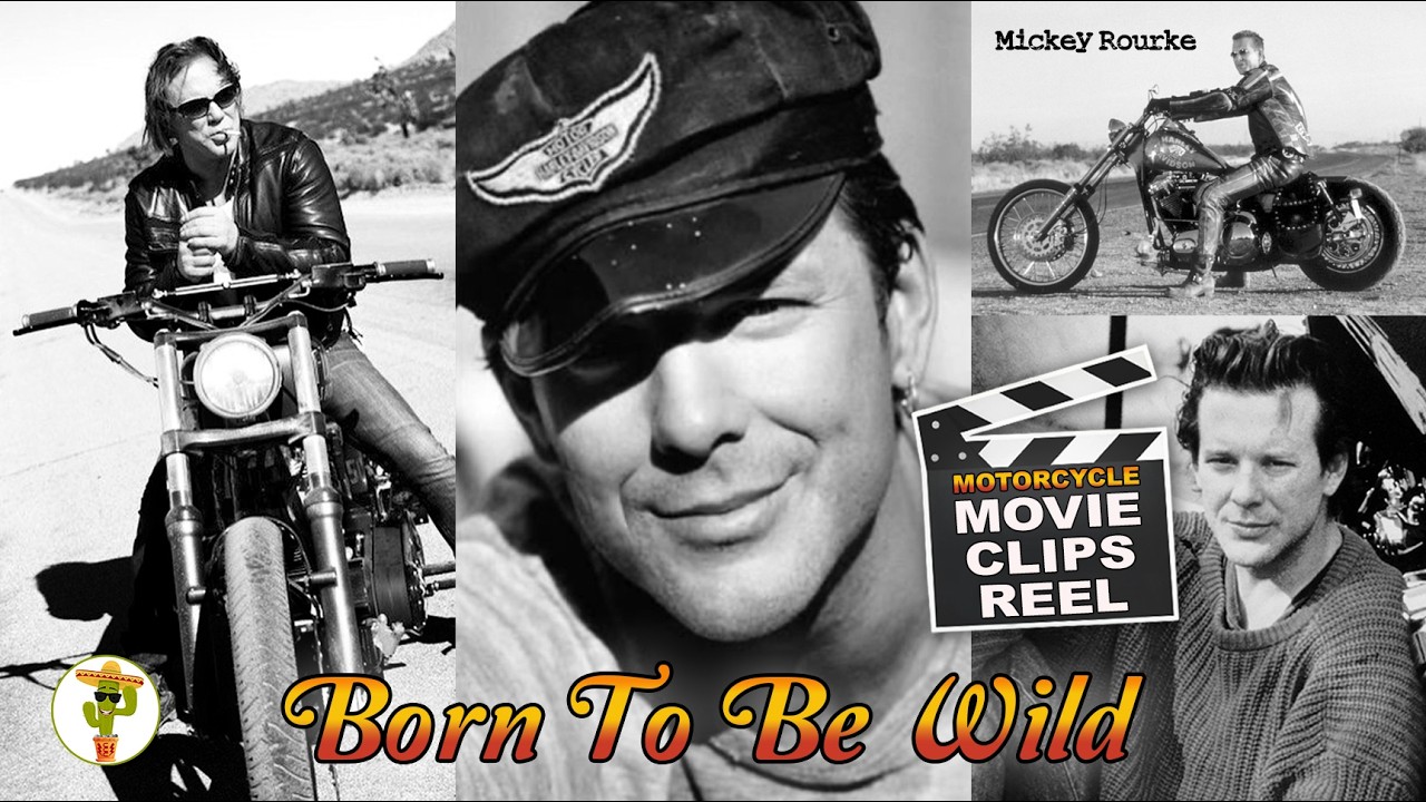 Mickey Rourke Motorcycle Compilation | Harley Davidson, Biker Legend, Movie Scenes, Epic Rides
