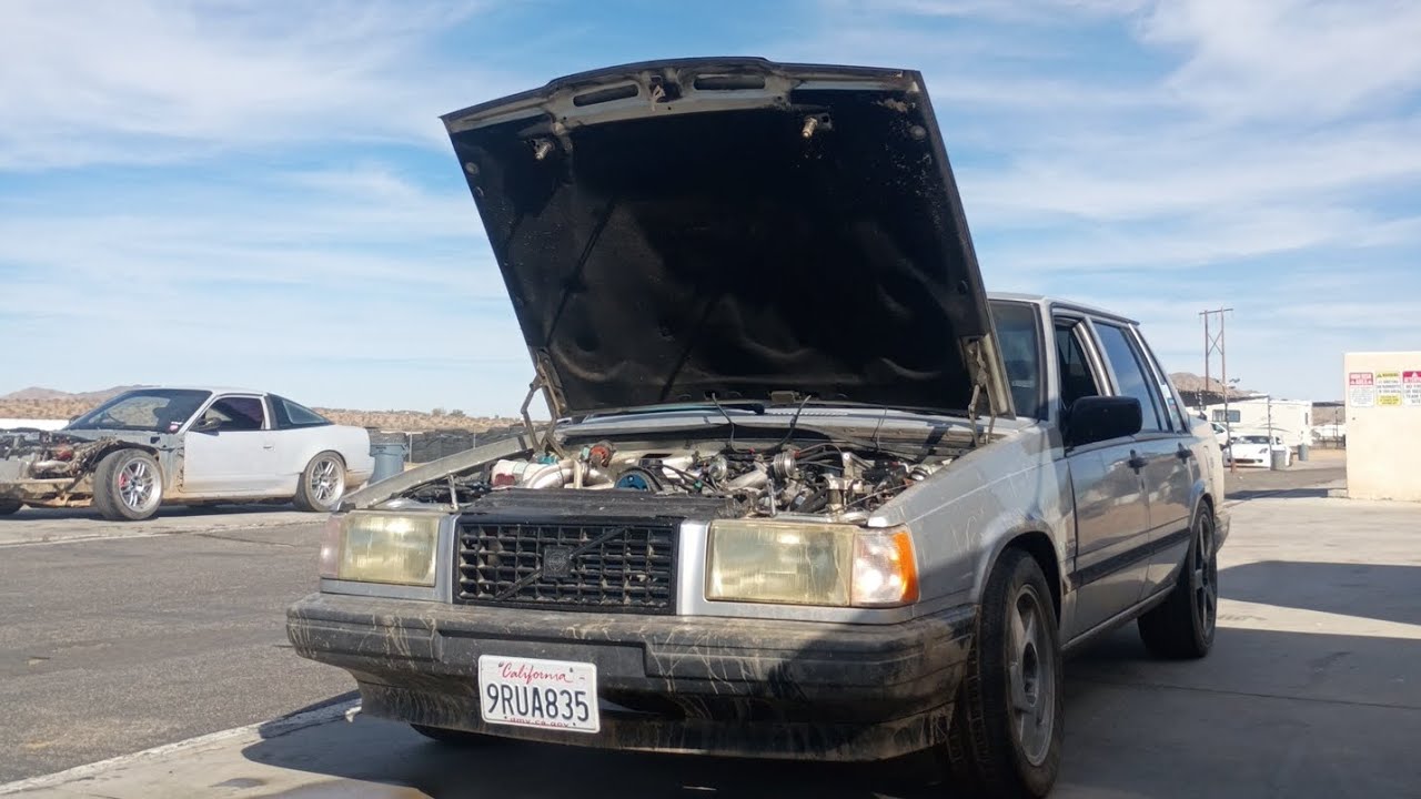 Cd009 swap complete. Shake down Volvo 740 drift build pt 3/4