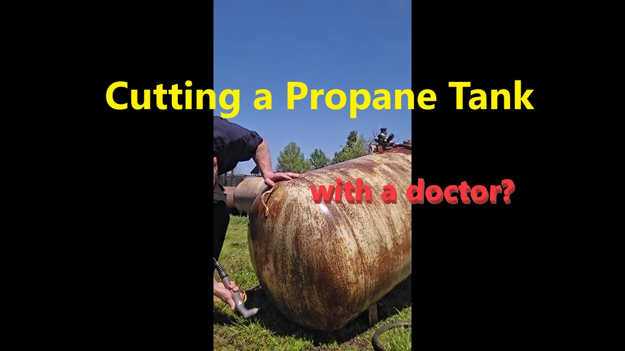 Building an Offset Smoker - Making the First Cut Into a Propane Tank (Smokerbuilder.com method)