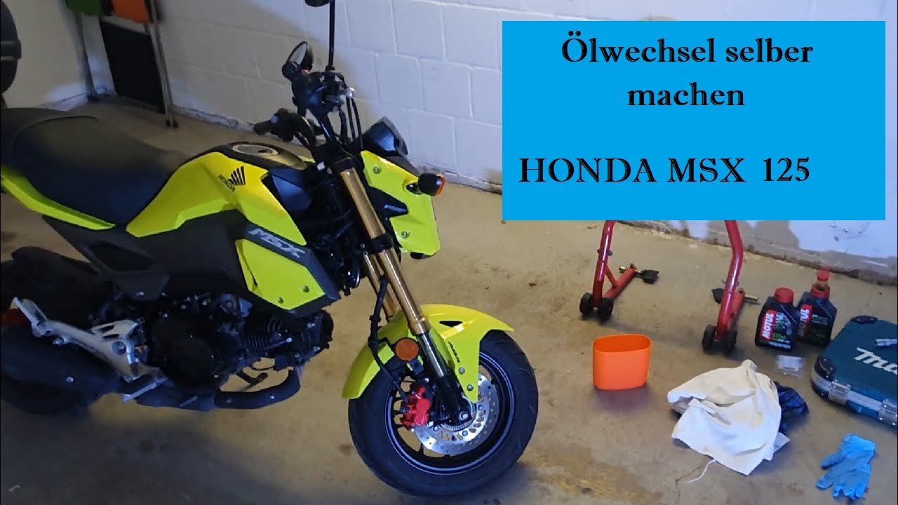Ölwechsel selber machen | Honda Msx/Grom 125