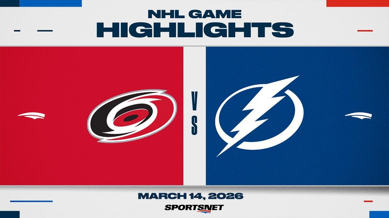 NHL Highlights | Hurricanes vs. Lightning - March 14, 2026