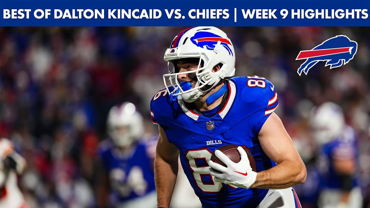 Every Dalton Kincaid Catch From 101-Yard Game vs. Chiefs | Week 9 2025 NFL Season