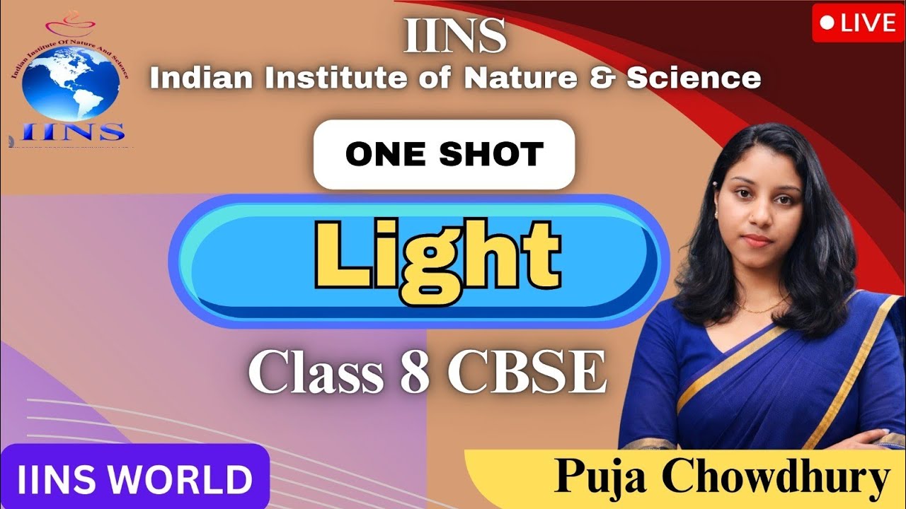 Light, Class 8 CBSE One shot revision class by puja madam