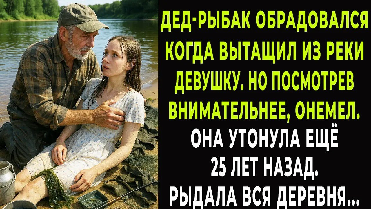 Рыбак вытащил из речки девушку, а когда увидел ее лицо, побледнел. Еще не стало 25 лет назад...