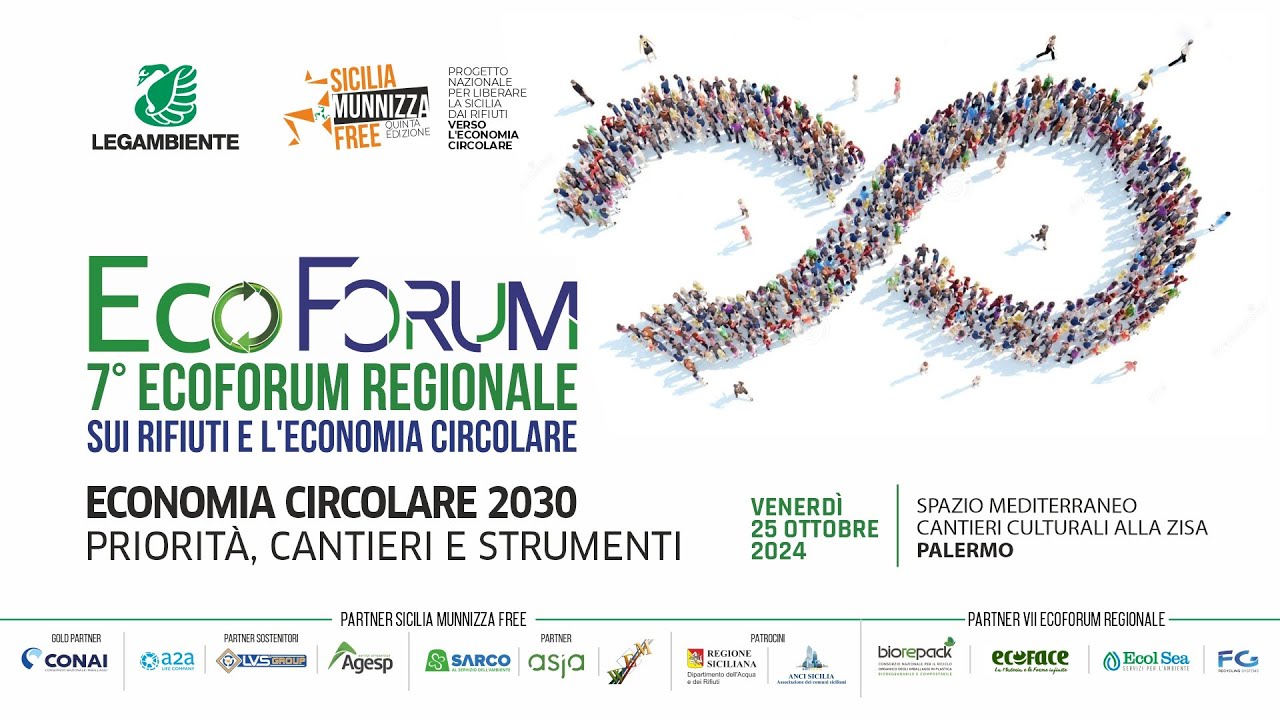 7° EcoForum Regionale  sui rifiuti e l'economia circolare Palermo 25 ottobre 2024
