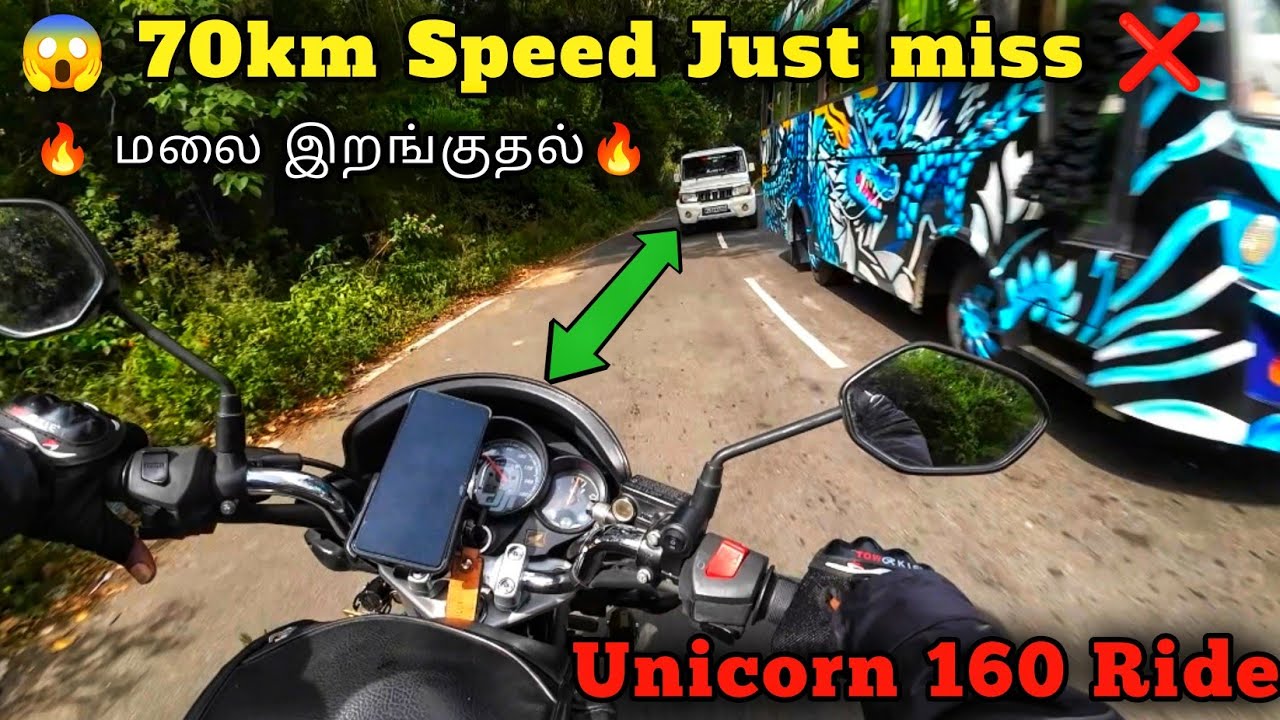 😱 Thrilling Hills Ride  | 😍Kodaikanal to Down Check Post ✅ Just 40 mins🔥| Unicorn 160 | UTR Squad 🖐️