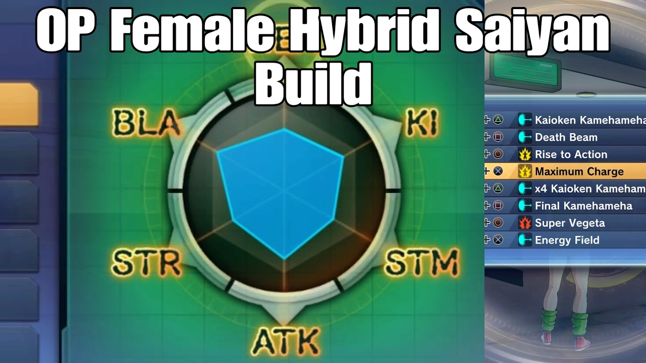 Dragon ball Xenoverse 2 OP Female Hybrid Saiyan Build!! What POWER!!