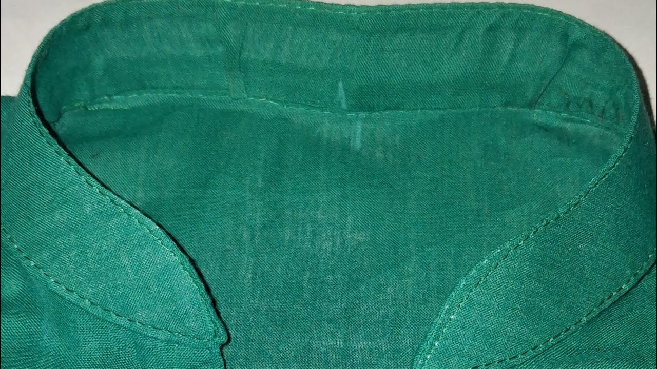 V- shape round neck collar banane ki New technique. 
