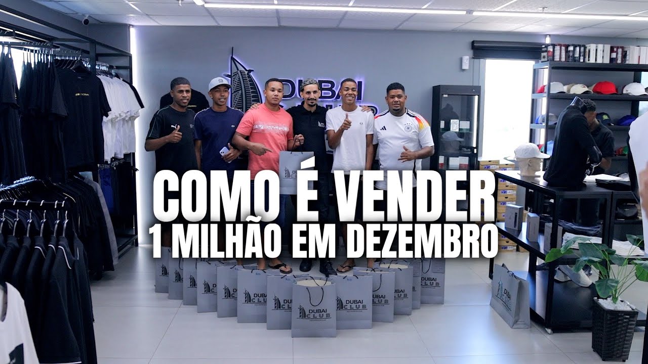 Vendendo 1 milhão em dezembro na Dubai Club