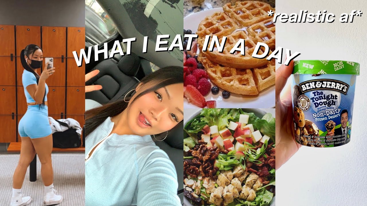 WHAT I EAT IN A DAY | *realistic* college student + my leg workout!