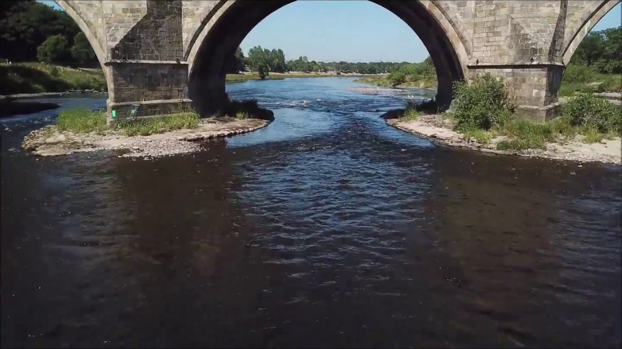 Drone Flight up River Dee - Aberdeen