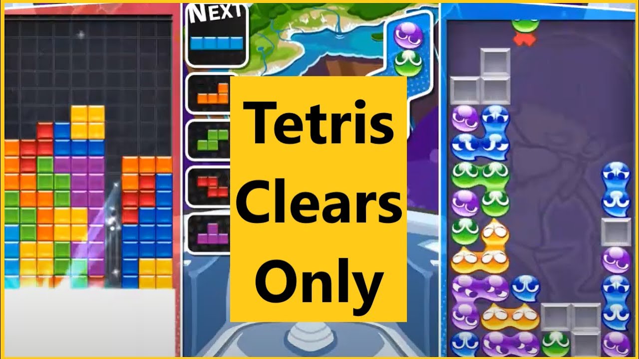 Beating Expert Puyo With Only Tetris Line Clears