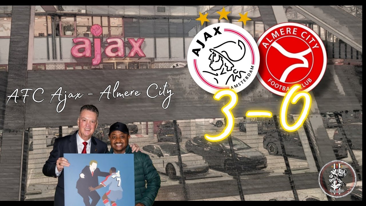 AFC AJAX 3-0 Almere City 15-12-2024 @ Johan Cruijff Arena.