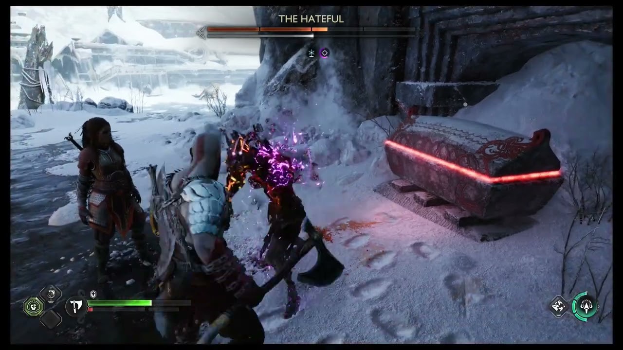 The Hateful fight - Lake of Nine - Midgard - God of War: Ragnarok