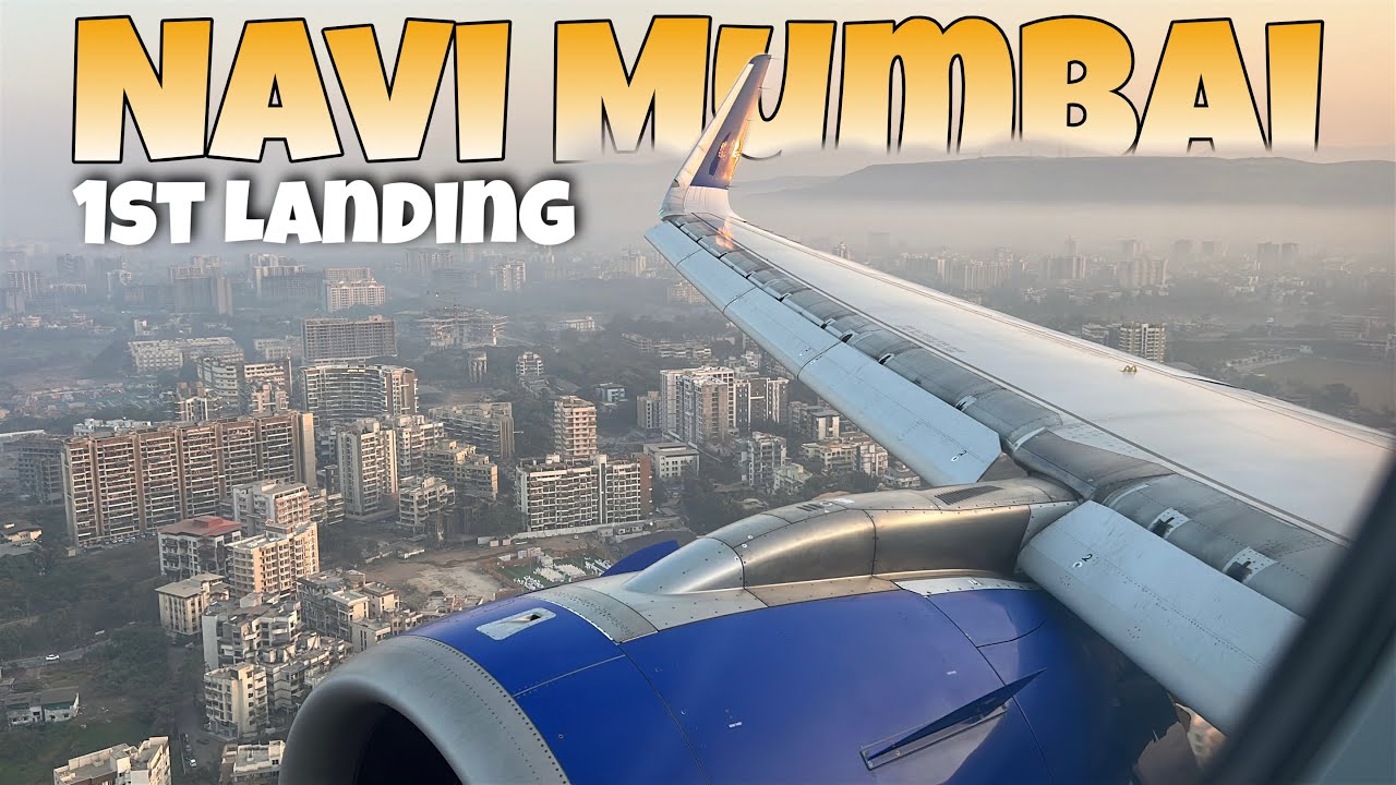 NAVI MUMBAI INT’L AIRPORT, First Flight Landing + Water Canon Salute