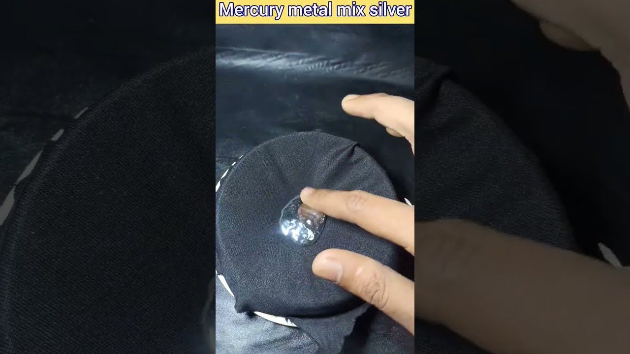 #shotrs Mercury metal मे silver(चाँदी) डालने😱 पर क्या होगा  #mercury