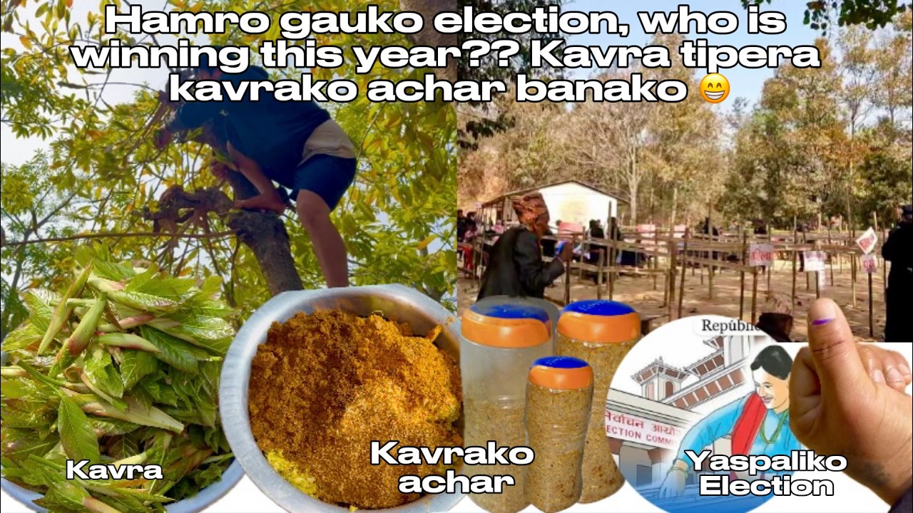 A new chapter begins as Nepal votes(Hamro gauma vote kasto vayo?) || Kavrako achar banaune tarika