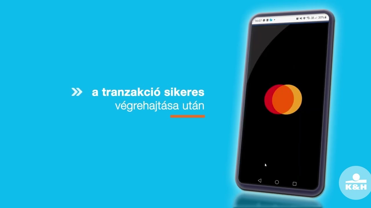 K&H SoftPOS mobilalkalmazás, az okostelefonra telepített fizetési terminál