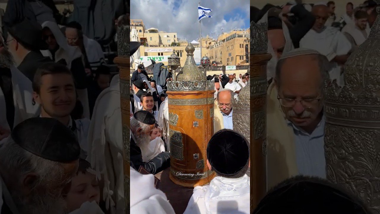 Passover Jewish prayer at the Western Wall in Jerusalem, Israel 2025