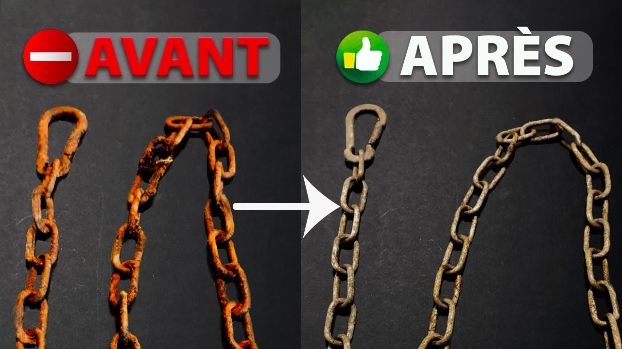 Comment ENLEVER la ROUILLE d'un OBJET en M&Eacute;TAL ROUILL&Eacute; SIMPLEMENT