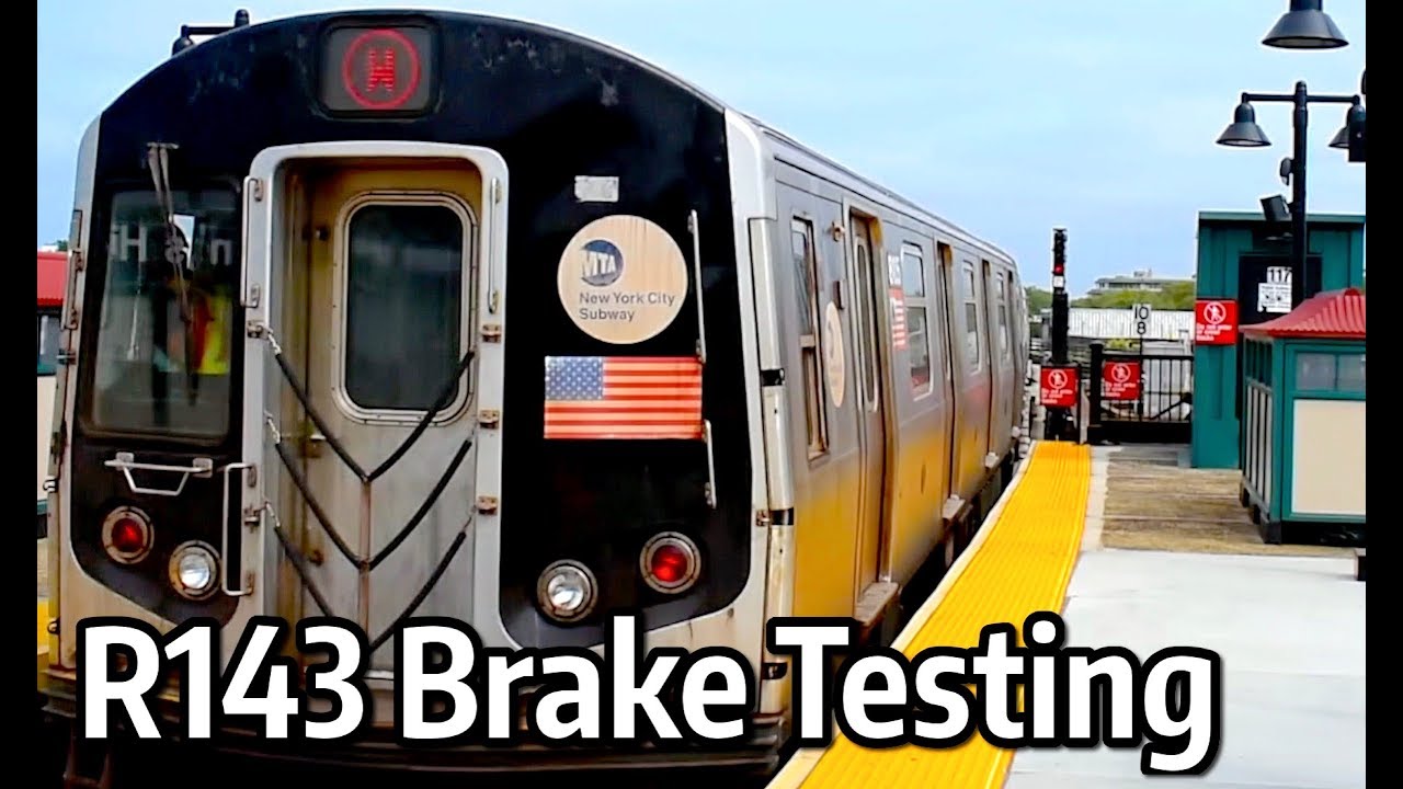 ⁴ᴷ R143s Brake Testing on the Culver Middle Track