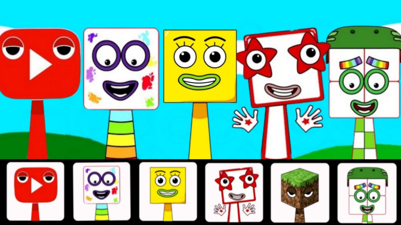 Sprunki OC All Twenty (from Numberblocks) | All Phase 1 to Phase 2 Animation
